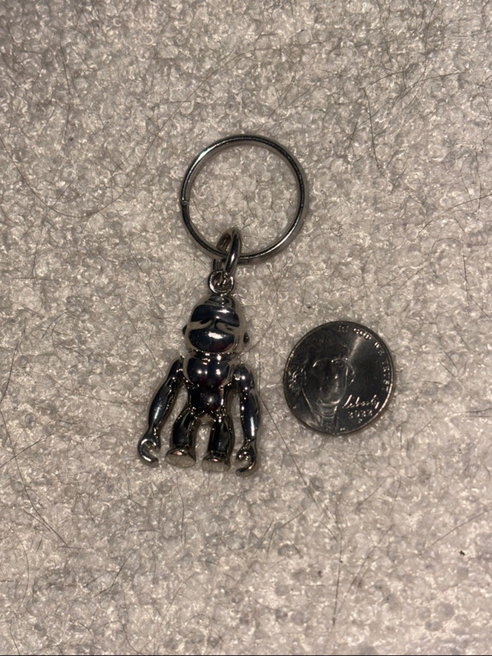 Kipling silver gorilla keychain-keyfob-purse decor